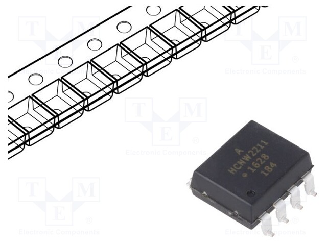 Optocoupler; SMD; Channels: 1; Out: gate; 3.75kV; Gull wing 8