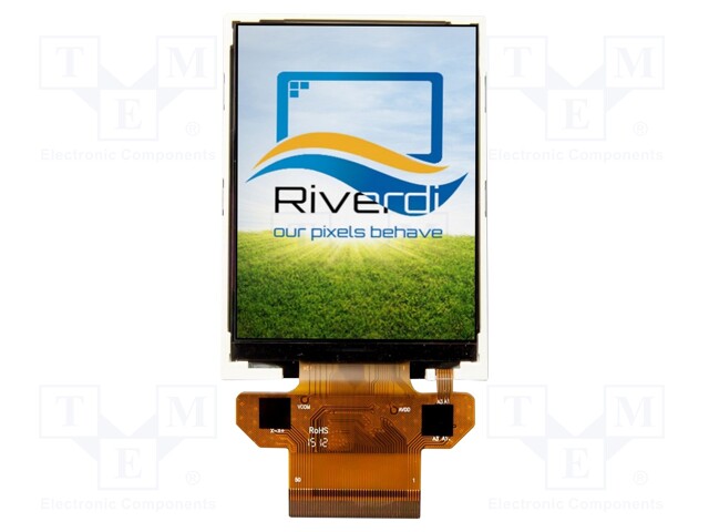 Display: TFT; 2.8"; 240x320; Illumin: LED; Dim: 50.2x69.3x2.9mm