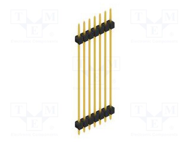 Connector: pin strips; pin header; male; PIN: 7; 2.54mm; THT; 1x7