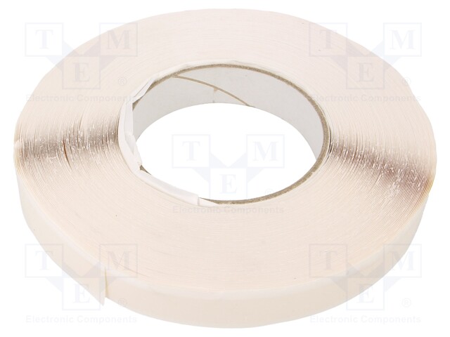 Tape: fixing; W: 12mm; L: 30m; Thk: 0.4mm; rubber hot-melt; amber