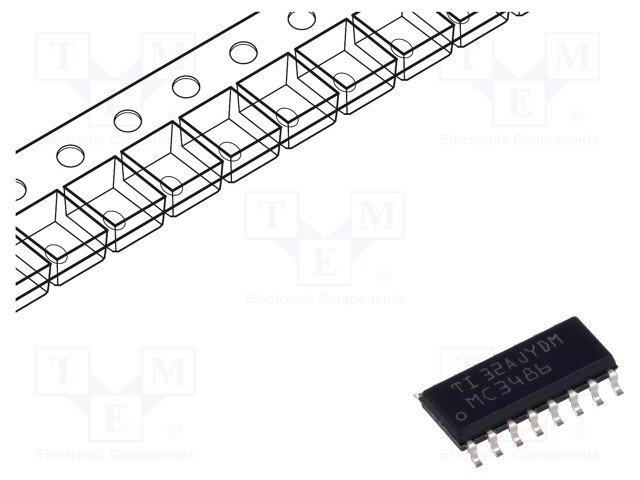 IC: interface; line receiver; RS422 / RS423; 10000kbps; SOIC16
