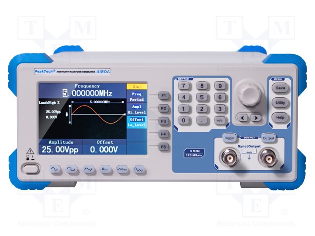 Generator: arbitrary, function; 1uHz÷5MHz (sinus waveform)