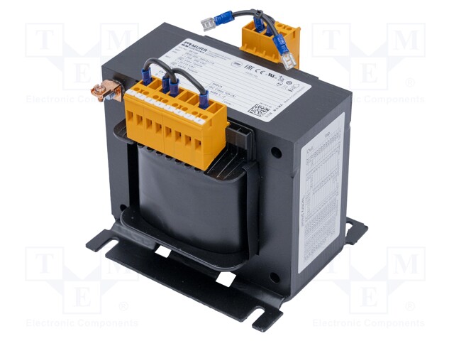 Transformer: mains; 630VA; 129.4x150x150mm; 208/550V; 50÷60Hz