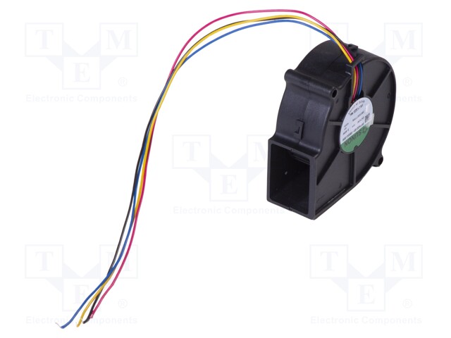 Fan: DC; blower; 12VDC; 75x75x30mm; 26.33m3/h; 42dBA; ball bearing
