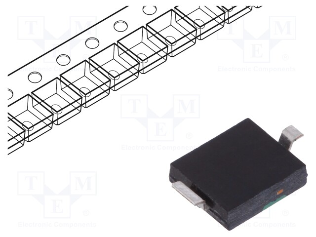 Photodiode; DIL; 950nm; 780-1100nm; 60°; Mounting: SMD; 2nA; 150mW