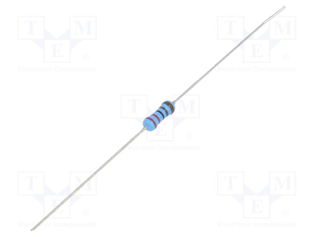 Resistor: thin film; THT; 2.2kΩ; 600mW; ±5%; Ø2.5x6.5mm; 50ppm/°C