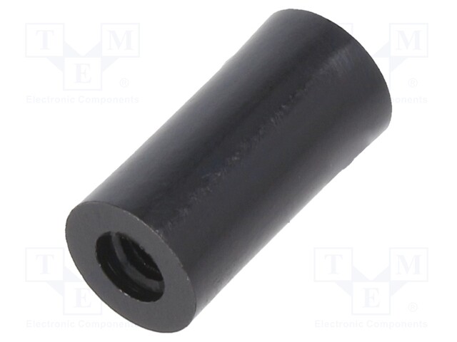 Spacer sleeve; cylindrical; polyamide; M4; L: 16mm; Øout: 8mm