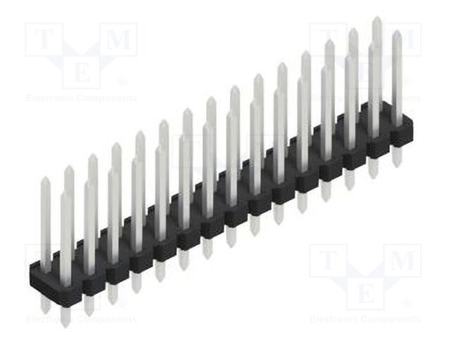 Connector: pin strips; pin header; male; PIN: 30; 2.54mm; THT; 2x15