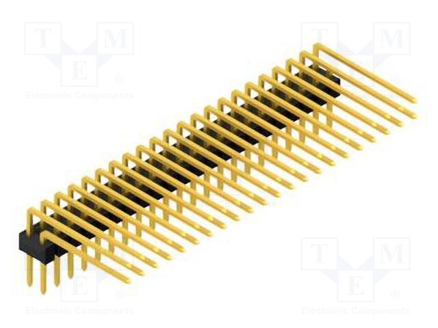 Connector: pin strips; pin header; male; PIN: 44; 2.54mm; THT; 2x22