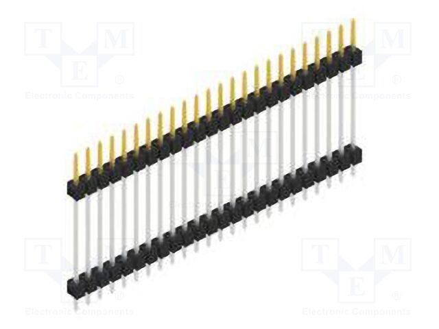 Connector: pin strips; pin header; male; PIN: 24; 2.54mm; THT; 1x24