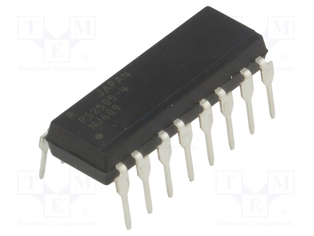 Optocoupler; THT; Channels: 4; Out: transistor; Uinsul: 5kV; Uce: 80V