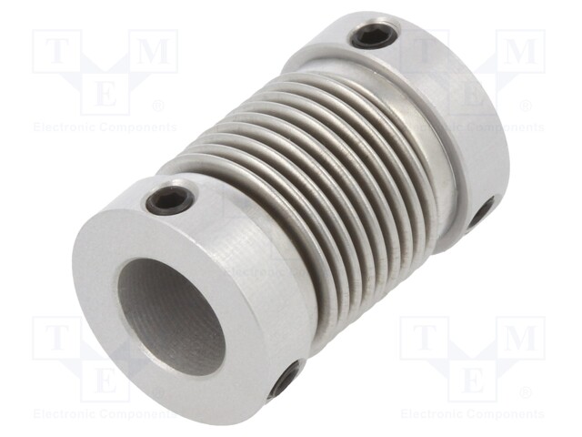 Coupling; Ø1: 8mm; Ø2: 6mm; Mat: aluminium,stainless steel