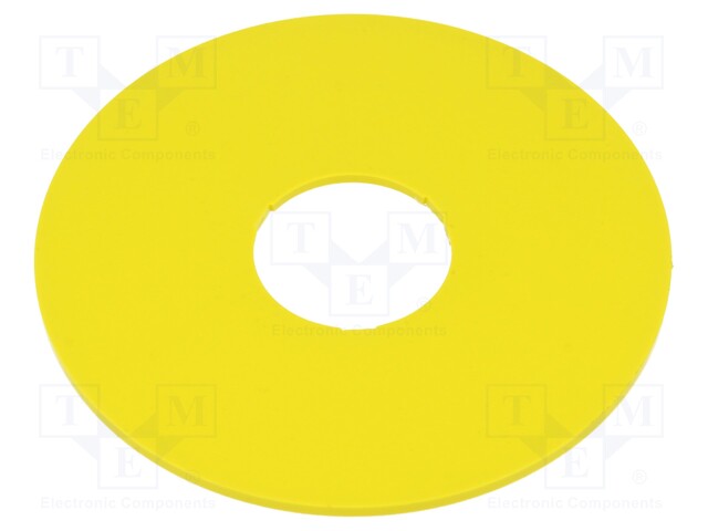 Warning plate; 22mm; 3SU1.5; -25÷70°C; Ømount.hole: 22mm; Ø: 75mm