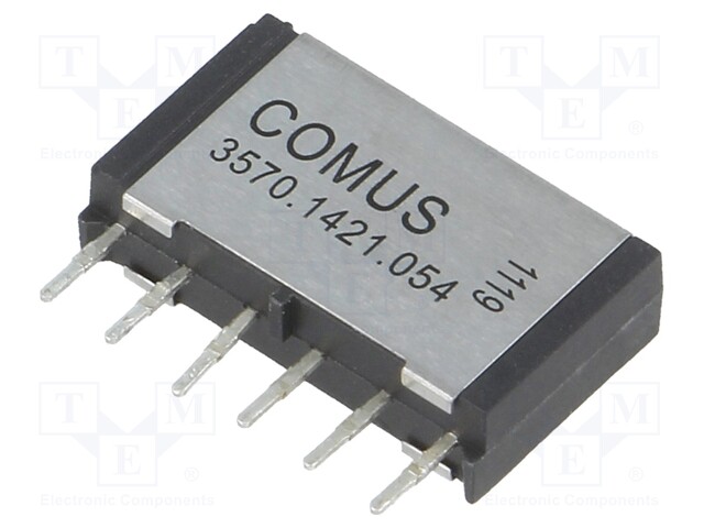 Relay: reed; DPST-NO; Ucoil: 5VDC; 500mA; max.200VDC; 10W; THT; SIP