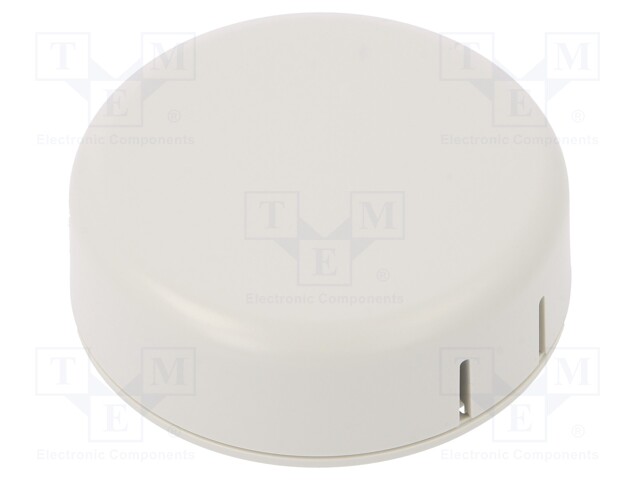 Enclosure: for alarms; Z: 20.3mm; ABS; grey; Ø: 60mm