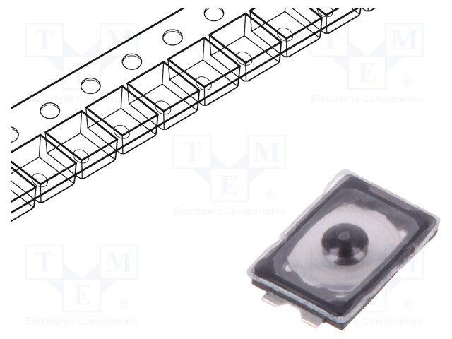 Microswitch TACT; SPST-NO; Pos: 2; 0.02A/15VDC; SMT; none; 1.6N
