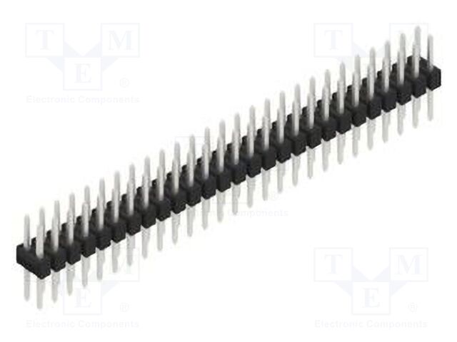 Connector: pin strips; pin header; male; PIN: 54; 2.54mm; THT; 2x27