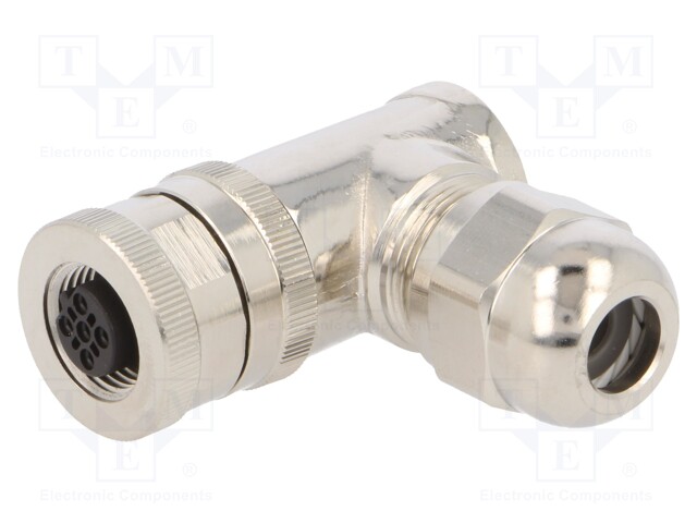 Plug; M12; PIN: 5; female; B code-Profibus; for cable; IP67; 60V; 4A