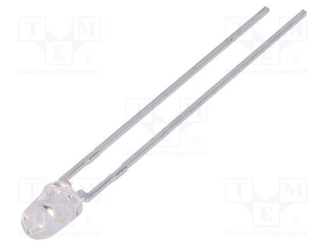 LED; 3mm; blue; 85mcd; 50°; Front: convex