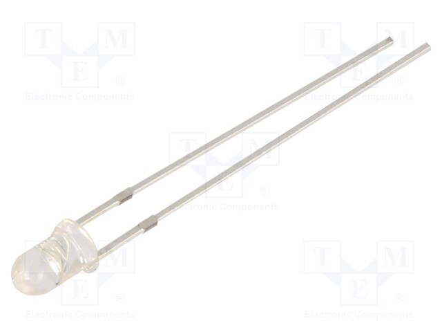 LED; UV; 30°; 10mA; 225mW; 400÷410nm; 10÷15V; THT; Front: convex