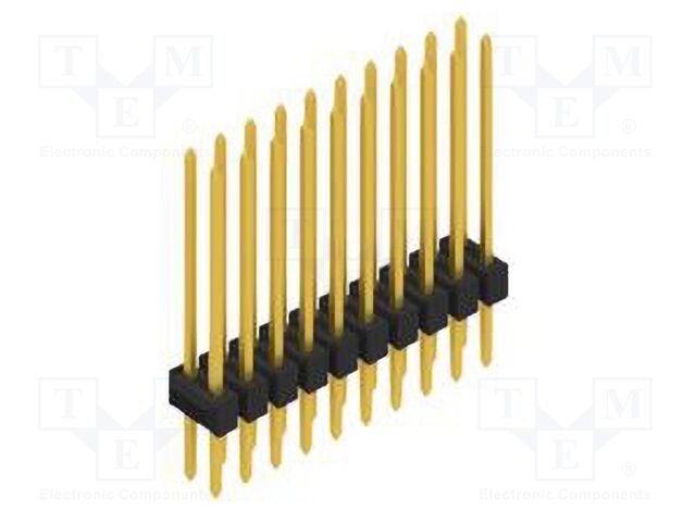 Connector: pin strips; pin header; male; PIN: 20; 2.54mm; THT; 2x10