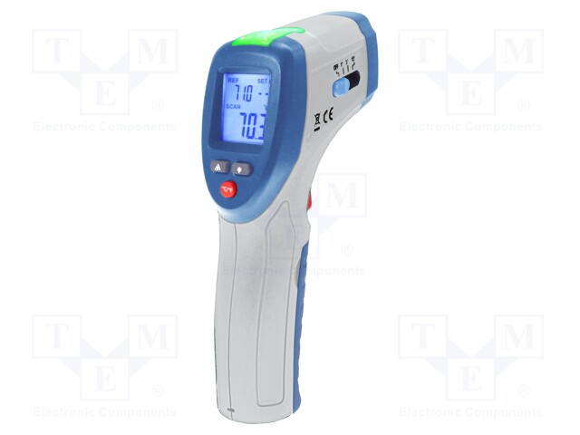 Infrared thermometer; LCD 3,5 digit,with a backlit; -50÷380°C