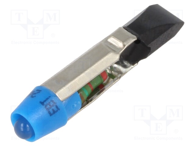Indicator: LED; T5,5; blue; plastic; 24VAC; 24VDC; -20÷60°C; 3mm