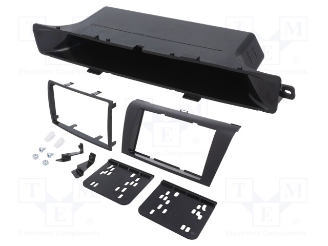 Radio mounting frame; Mazda; 2 DIN; black