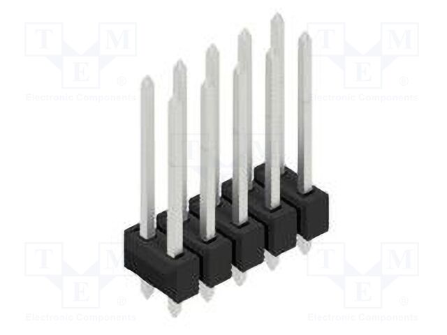 Connector: pin strips; pin header; male; PIN: 10; 2.54mm; THT; 2x5