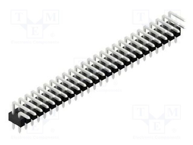 Connector: pin strips; pin header; male; PIN: 52; 2.54mm; THT; 2x26