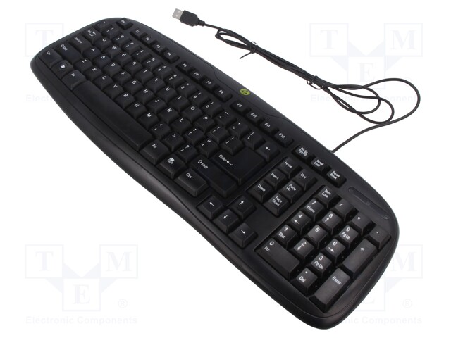Keyboard; ESD,wired; electrically conductive material; black