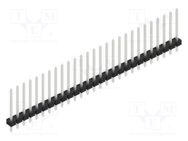 Connector: pin strips; pin header; male; PIN: 27; 2.54mm; THT; 1x27