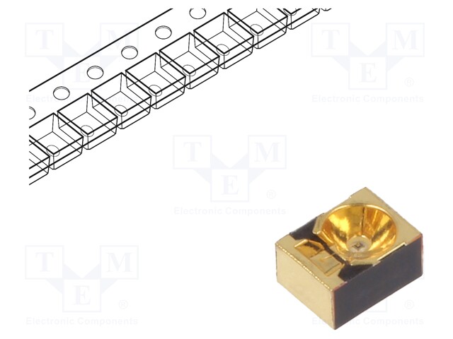 IR transmitter; 860nm; transparent; 40mW; 10°; SMD; 70mA; 1.6÷2V