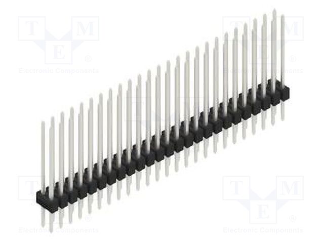 Connector: pin strips; pin header; male; PIN: 50; 2.54mm; THT; 2x25