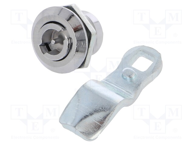 Lock; cast zinc; 10mm; Kind of insert bolt: double-bit insert