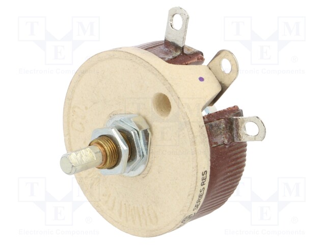 Potentiometer: shaft; 12Ω; 50W; 6.35mm; Shaft: D spring; wirewound