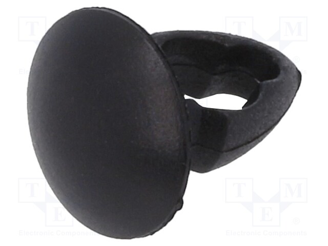 Rivet; polyamide; Rivet diam: 4mm; L.rivet: 2.4mm; Colour: black