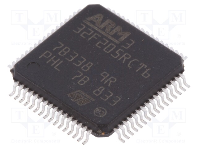 ARM microcontroller; Flash: 256kB; 120MHz; SRAM: 96kB; LQFP64
