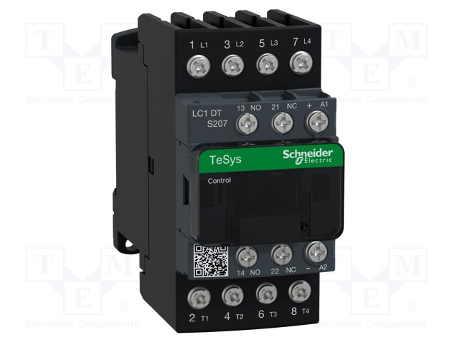 Contactor: 4-pole; NO x4; Auxiliary contacts: NC + NO; 24VDC; 40A