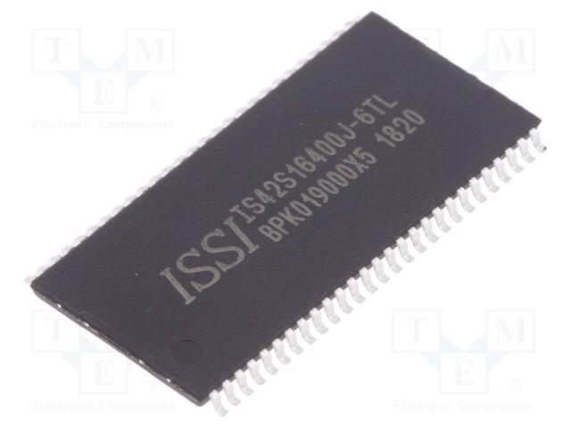 DRAM memory; SDRAM; 4Mx16bit; 166MHz; 6ns; TSOP54 II; 0÷70°C