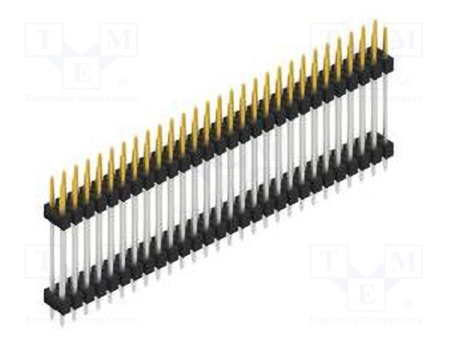 Connector: pin strips; pin header; male; PIN: 56; 2.54mm; THT; 2x28