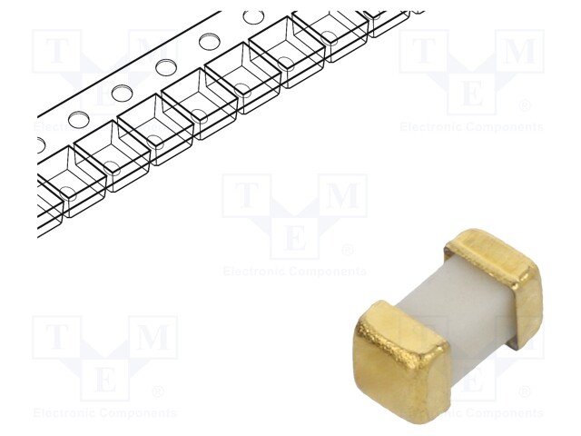 Fuse: fuse; quick blow; 1A; 75V; SMD; ceramic; Case: 1206; 458