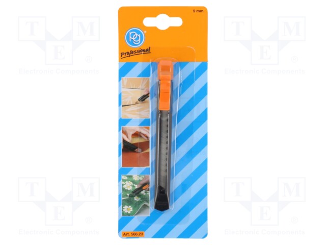 Knife; universal; pulled out, breakable blade; 9mm