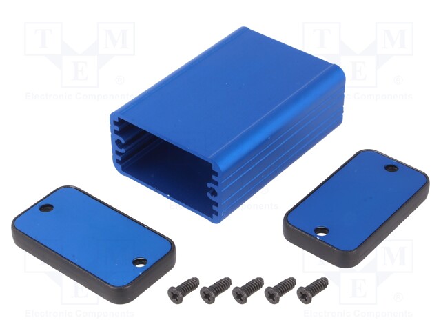 Enclosure: with panel; 1455; X: 45mm; Y: 25mm; Z: 60mm; aluminium