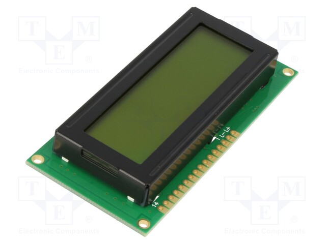 Display: LCD; alphanumeric; STN Positive; 16x2; 84x40x13.7mm; LED