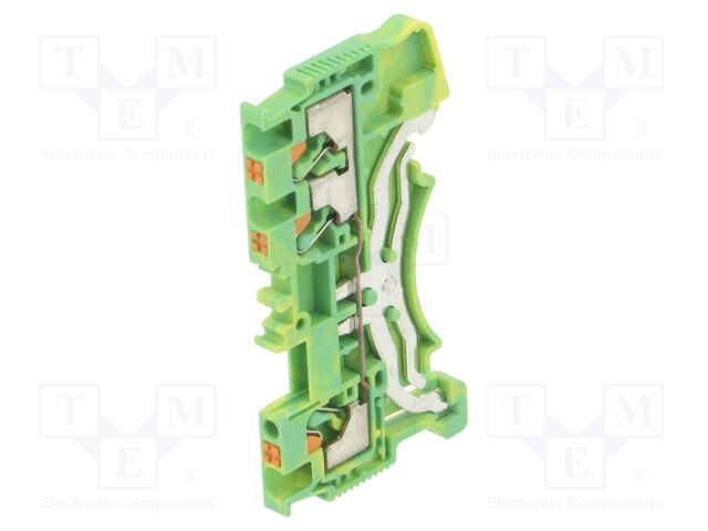 Splice terminal: rail; DS; for DIN rail mounting; spring clamp