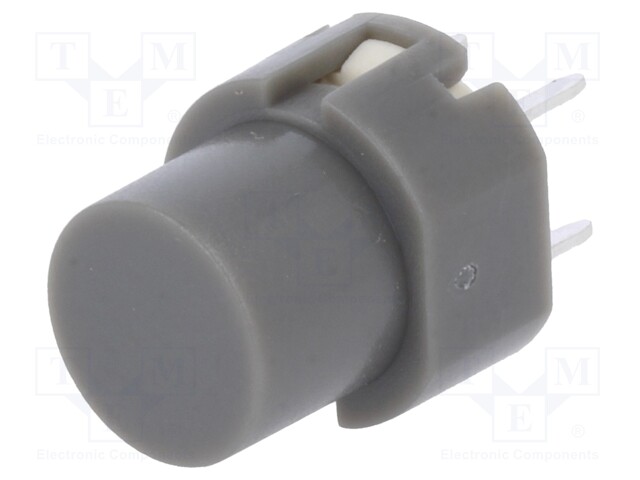 Switch: keypad; Pos: 2; SPST-NO; 0.01A/35VDC; grey; Mounting: THT