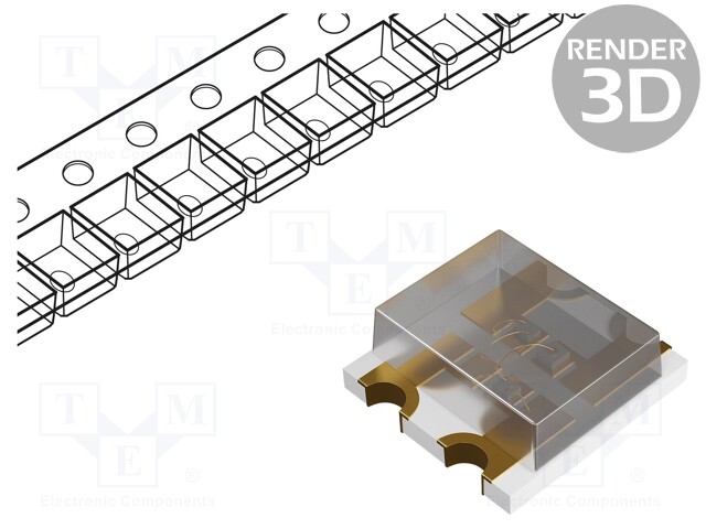 LED; SMD; 0606; RGB; 1.6x1.5x0.55mm; 120°; 20mA; Lens: transparent