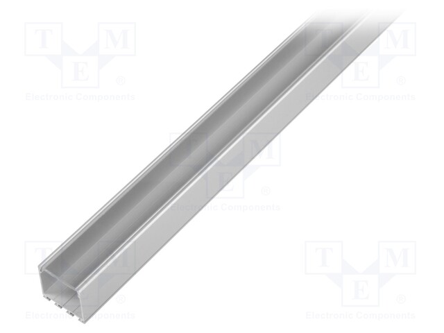 Profiles for LED modules; transparent; surface; L: 2m; aluminium