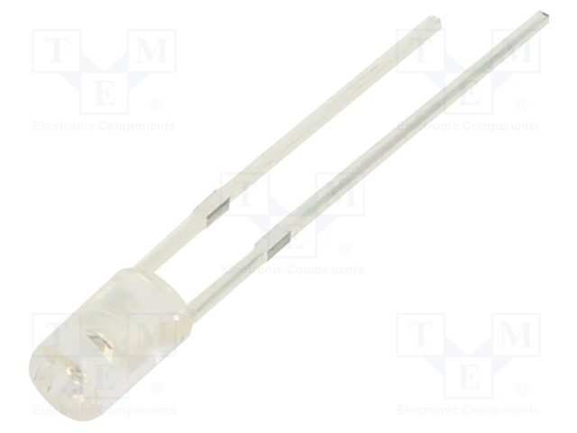 LED; 3mm; orange; 220÷300mcd; 100°; Front: flat; 1.9÷2.4V; -30÷85°C